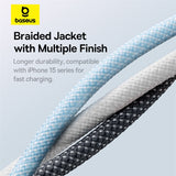 Pack of 2 Long length C TO C type data cable