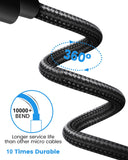Pack of 2 Long length Android data cable